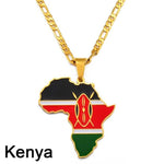 African Country Flag Pendants AlansiHouse Kenya 45cm or 17.7 inch 