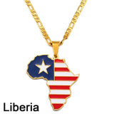 African Country Flag Pendants AlansiHouse Liberia 45cm or 17.7 inch 