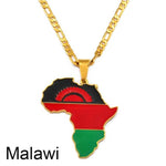 African Country Flag Pendants AlansiHouse Malawi 60cm or 23.6 inch 
