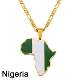African Country Flag Pendants AlansiHouse Nigeria 45cm or 17.7 inch 