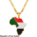 African Country Flag Pendants AlansiHouse R. Sudan 45cm or 17.7 inch 