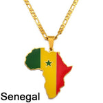 African Country Flag Pendants AlansiHouse Senegal 45cm or 17.7 inch 