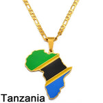 African Country Flag Pendants AlansiHouse Tanzania 45cm or 17.7 inch 