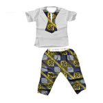 African Dashiki Design Top and Pants Set for Kids AlansiHouse Color 7 Suit S 