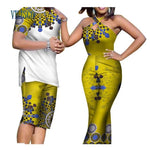African Dashiki Print Couples Summer Clothing Sets AlansiHouse 10 S 