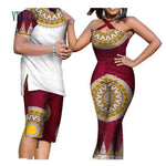 African Dashiki Print Couples Summer Clothing Sets AlansiHouse 14 S 