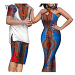 African Dashiki Print Couples Summer Clothing Sets AlansiHouse 5 S 