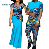 African Design Print Couples Formal Clothing Set AlansiHouse 