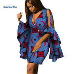 African Design Print Draped Dresses for Women AlansiHouse 2 XS 