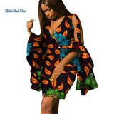 African Design Print Draped Dresses for Women AlansiHouse 4 XS 