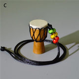 African Drum Pendant Necklace AlansiHouse C 
