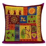 African Ethnic Style Geometric Printing Cushion Covers AlansiHouse 450mm*450mm 11 