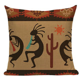 African Ethnic Style Geometric Printing Cushion Covers AlansiHouse 450mm*450mm 22 