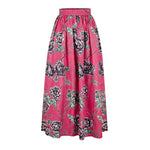 African Floral Print 2 Piece Off Shoulder Dress AlansiHouse Color 4 Skirts XL 