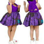African Floral Print Sling Bow-knot Dress for Girls AlansiHouse Color 16 XS 