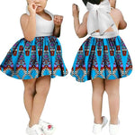 African Floral Print Sling Bow-knot Dress for Girls AlansiHouse Color 9 XS 