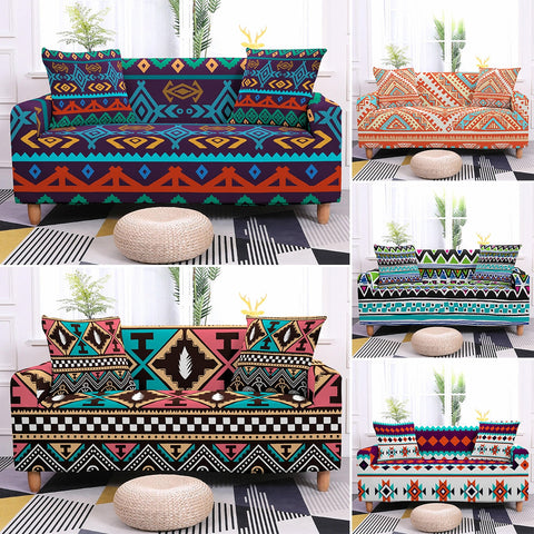 African Pattern Elastic Sofa Covers AlansiHouse 