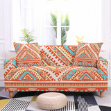 African Pattern Elastic Sofa Covers AlansiHouse Color 2 1 Seat (90-140cm) 