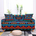 African Pattern Elastic Sofa Covers AlansiHouse Color 3 2 Seat(145-185cm) 