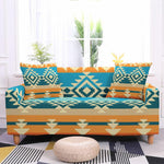 African Pattern Elastic Sofa Covers AlansiHouse Color 4 1 Seat (90-140cm) 