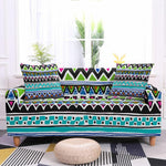 African Pattern Elastic Sofa Covers AlansiHouse Color 5 2 Seat(145-185cm) 