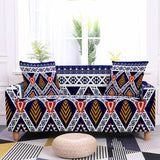 African Pattern Elastic Sofa Covers AlansiHouse Color 7 2 Seat(145-185cm) 