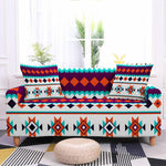 African Pattern Elastic Sofa Covers AlansiHouse Color 8 Pillow Casex2 45x45 