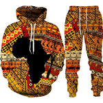 African Print Tracksuit Set (2 Piece) AlansiHouse 
