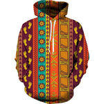 African Print Tracksuit Set (2 Piece) AlansiHouse Hoodie-E S China