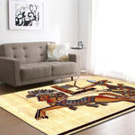 African Style Portrait Large Carpets For Living Room Non-slip AlansiHouse E 122x160cm(48x63inch) 