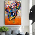 African Wild Elephant Canvas Printings AlansiHouse 