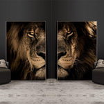 African Wild Lion Canvas Painting AlansiHouse 