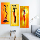 African Woman Abstract Oil Painting On Canvas Posters and Prints Scandinavian Canvas Wall Art Picture for Living Room Decoration AlansiHouse 