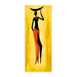 African Woman Abstract Oil Painting On Canvas Posters and Prints Scandinavian Canvas Wall Art Picture for Living Room Decoration AlansiHouse 50x120cm No Frame Z481B 