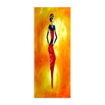 African Woman Abstract Oil Painting On Canvas Posters and Prints Scandinavian Canvas Wall Art Picture for Living Room Decoration AlansiHouse 60x140cm No Frame Z481C 