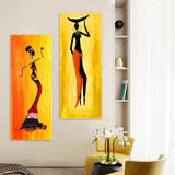 African Woman Abstract Oil Painting On Canvas Posters and Prints Scandinavian Canvas Wall Art Picture for Living Room Decoration AlansiHouse 