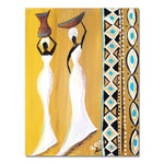 African Woman Classic Vintage Wall Canvas Painting AlansiHouse 50x75cm No Frame 2189-03 