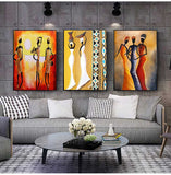 African Woman Classic Vintage Wall Canvas Painting AlansiHouse 