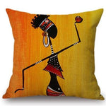 African Woman Home Decor Pillow Case AlansiHouse 450mm*450mm 2 