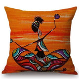 African Woman Home Decor Pillow Case AlansiHouse 450mm*450mm 5 