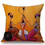 African Woman Home Decor Pillow Case AlansiHouse 450mm*450mm 8 