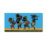 African Women Dancing Silhouettes Wall Canvas Painting AlansiHouse 50x100 cm No Frame PH4581 
