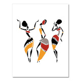 Beautiful Black Woman Canvas Art Paintings AlansiHouse A4 21x30cm No Frame 2732-01 