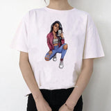 Black & Beautiful Women's Graphic T-Shirt AlansiHouse 062957 XXL 