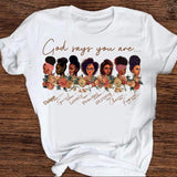 Black & Beautiful Women's Graphic T-Shirt AlansiHouse 0816151 L 