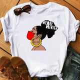 Black & Beautiful Women's Graphic T-Shirt AlansiHouse 0816163 XL 