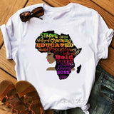 Black & Beautiful Women's Graphic T-Shirt AlansiHouse 0816165 M 