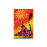 Bright Abstract African Canvas Painting AlansiHouse 60x80cm No Framed Printed Canvas Only 