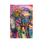 Bright African Elephant Canvas Painting AlansiHouse 13x18cm 1 China