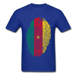 Cameroon Fingerprint T-Shirt AlansiHouse Blue S 